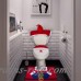 The Holiday Aisle Merry Santa Clause Bathroom Christmas Decoration Toilet Seat Cover THLY2047